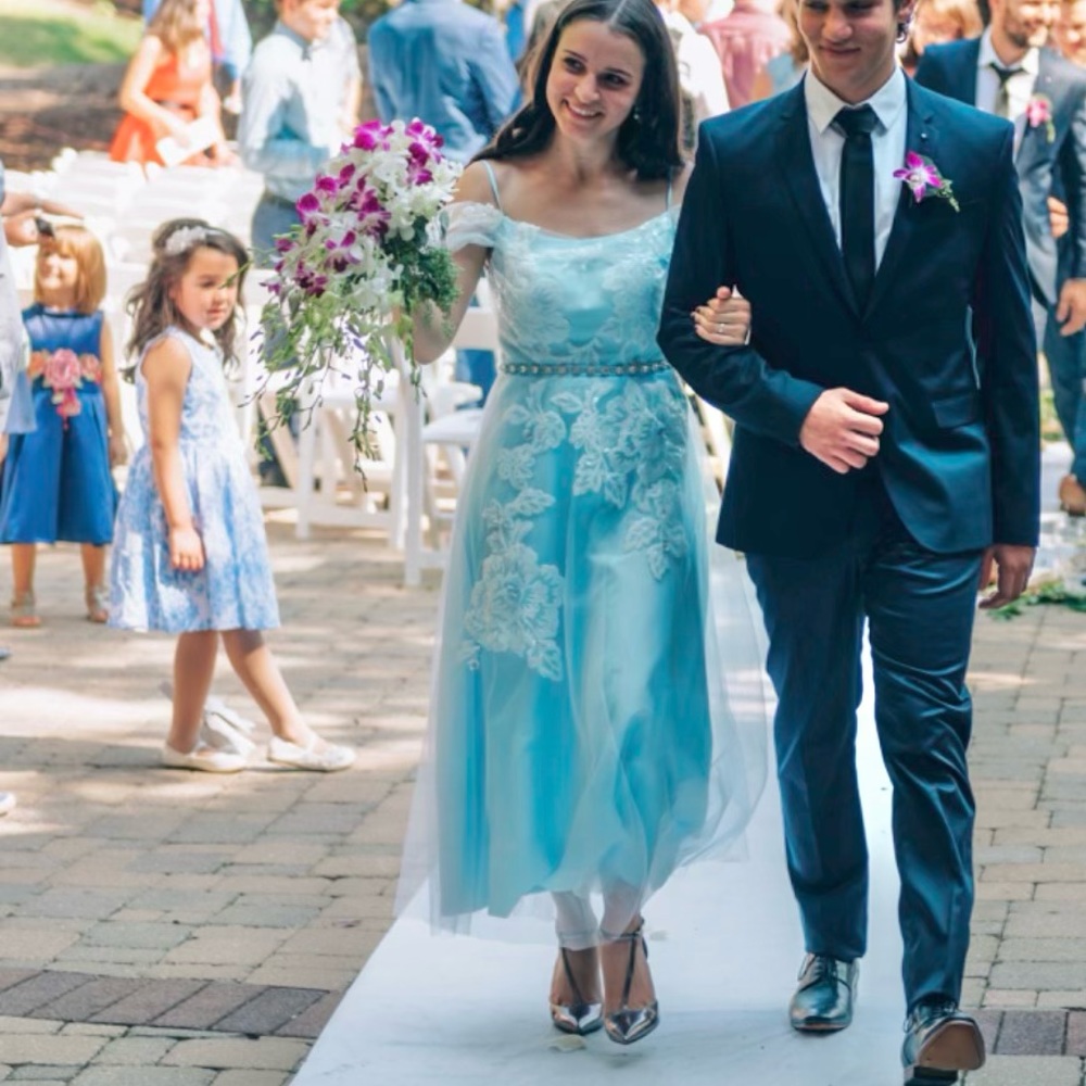 Custom Beaded Midi Gown